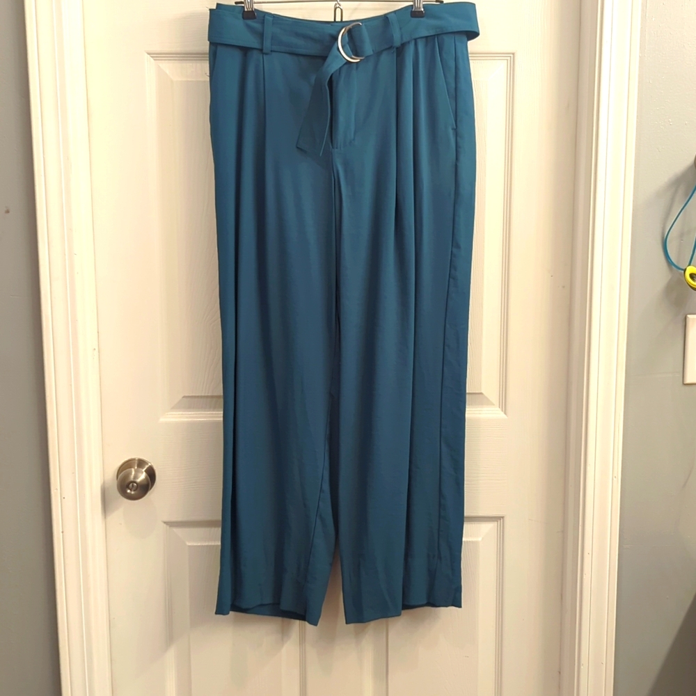 High waisted baggy trousers